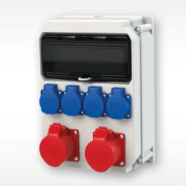 SOLID-RUBBER DISTRIBUTION BOXES - WALL MOUNTING, SOLID-RUBBER DISTRIBUTION BOXES - MOBILE - historical catalogue reference