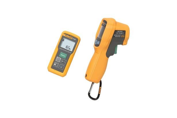 Fluke 414D 62 MAX+ Laser Distance Meter Infrared Thermometer Combo Kit